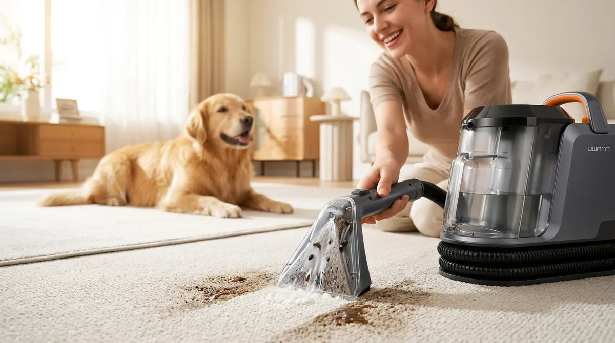 🐾 5 effektive Methoden, um Tierhaare und Gerüche aus Teppichen zu entfernen