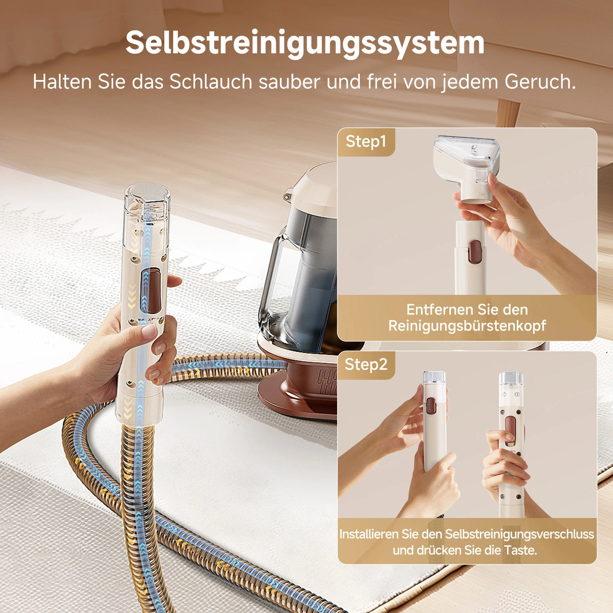 UWANT Y100 Pro – Nettoyeur de tapis et de moquettes portatif