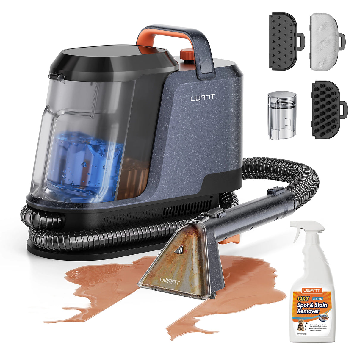 UWANT Y100 Nettoyeur de tapis et de moquettes portatif