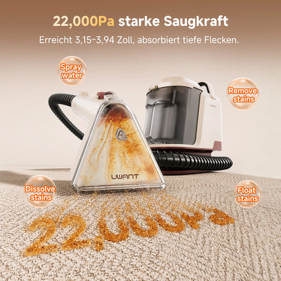 UWANT Y100 Pro – Nettoyeur de tapis et de moquettes portatif