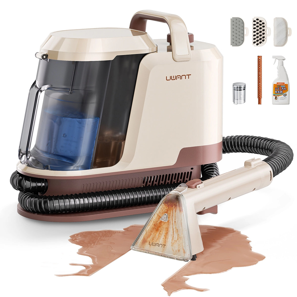 UWANT Y100 Pro – Nettoyeur de tapis et de moquettes portatif